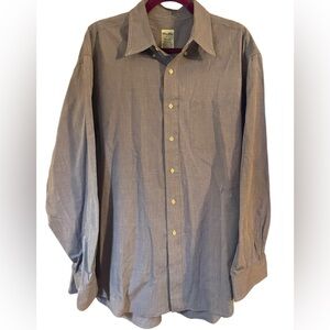 17.5 Brooks Brothers Relaxed Fit Cotton Button Down Shirt